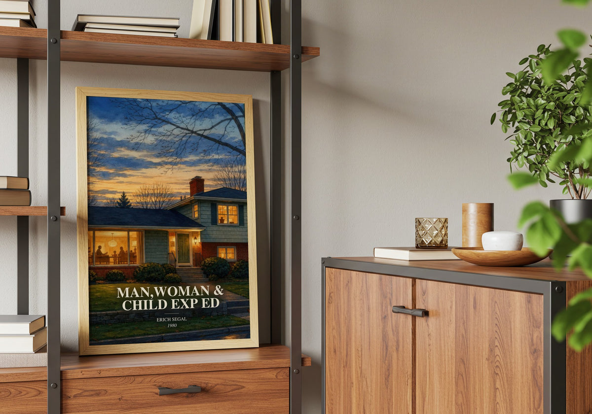 Man,woman & Child Exp Ed book watercolour illustration paper finish options – matte satin gloss