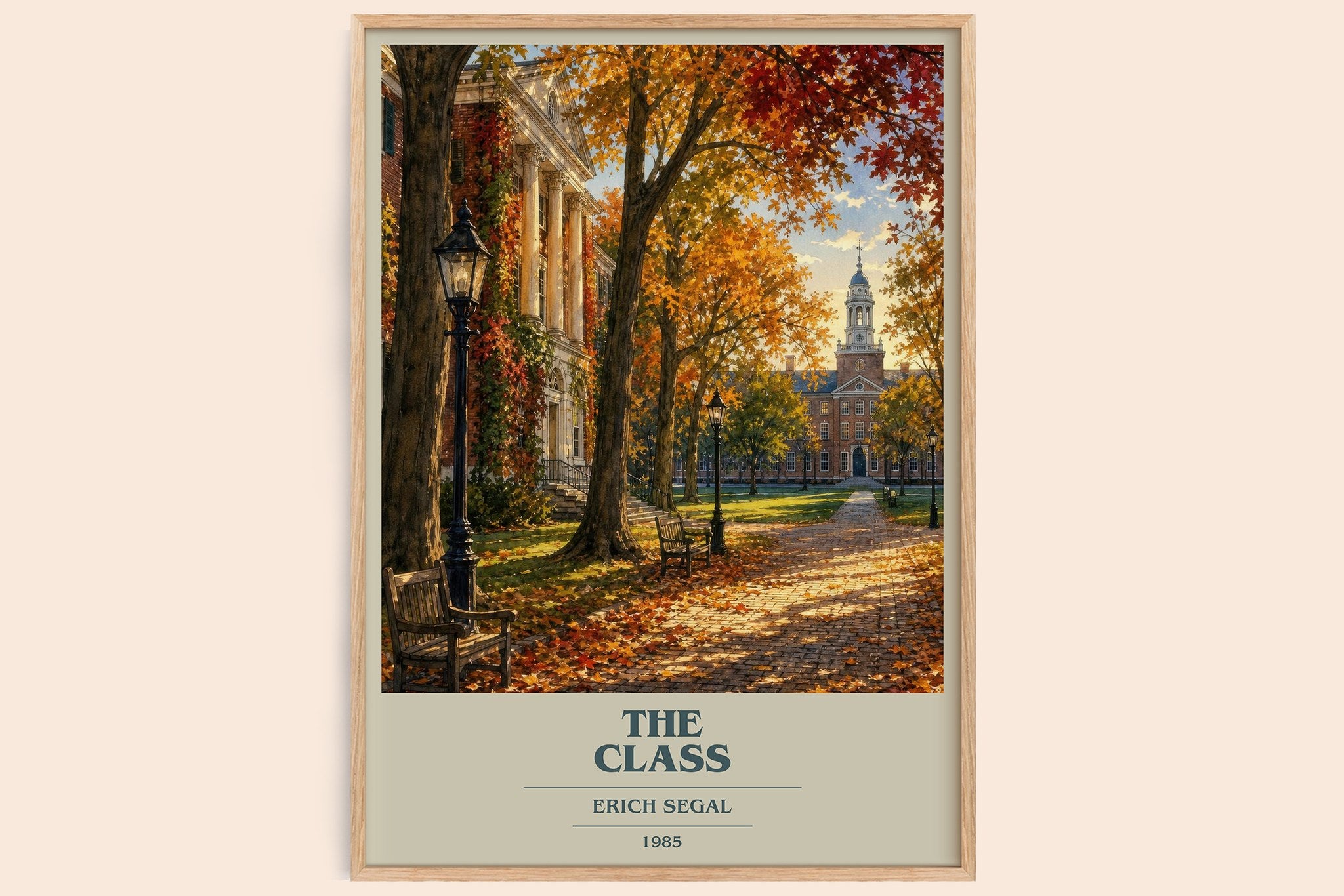 The class Book Cover Poster by Erich Segal