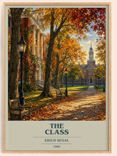 The class book cover book poster by Erich Segal – framed literary art print
