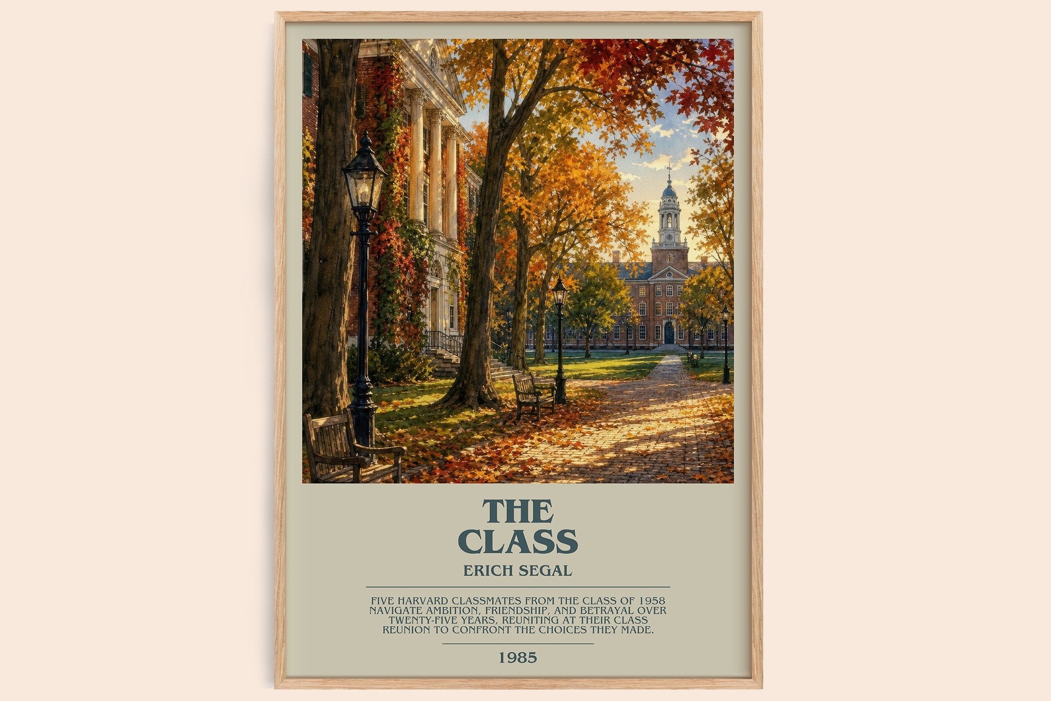 The class Bookish Wall Art by Erich Segal