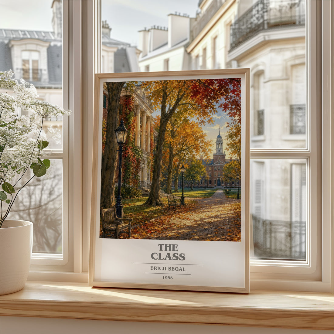 The class book cover poster colour and style options – Erich Segal book art