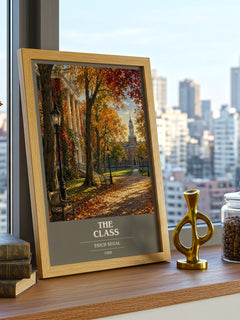 The class book cover print framed by window – literary home decor