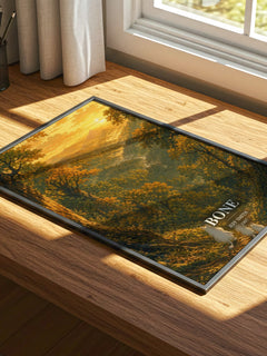 Bone watercolour book poster framed on wall – fantasy wall art