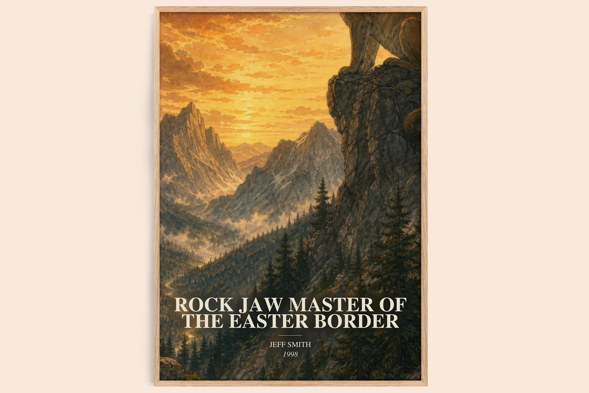 Rock Jaw Master of the Easter Border Book Watercolour Illustration by Jeff Smith