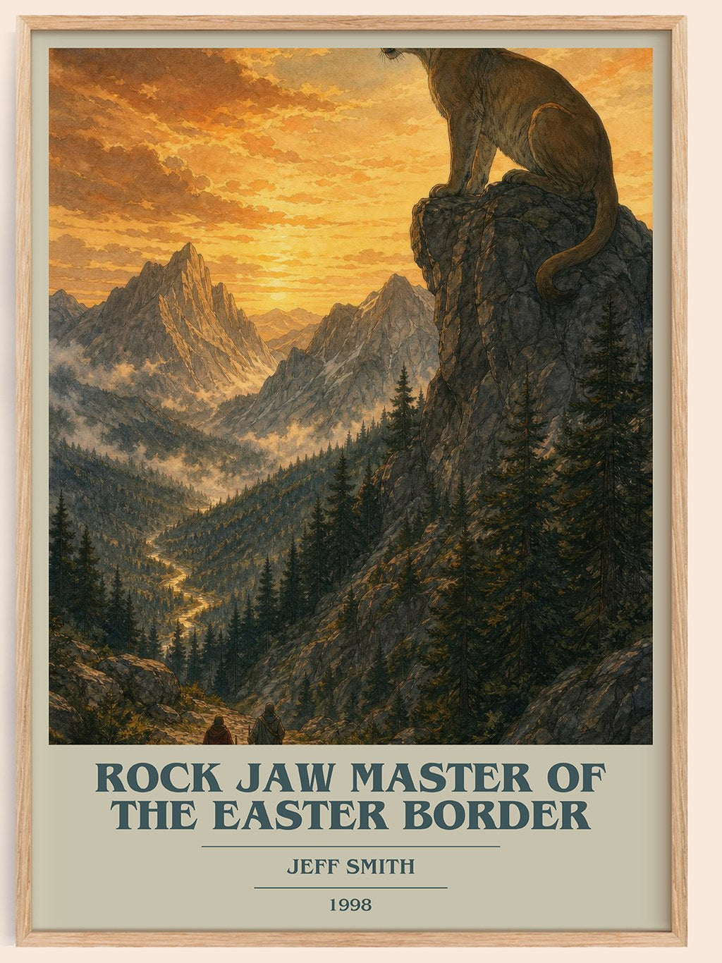 Rock Jaw Master of the Easter Border book cover book poster by Jeff Smith – framed literary art print