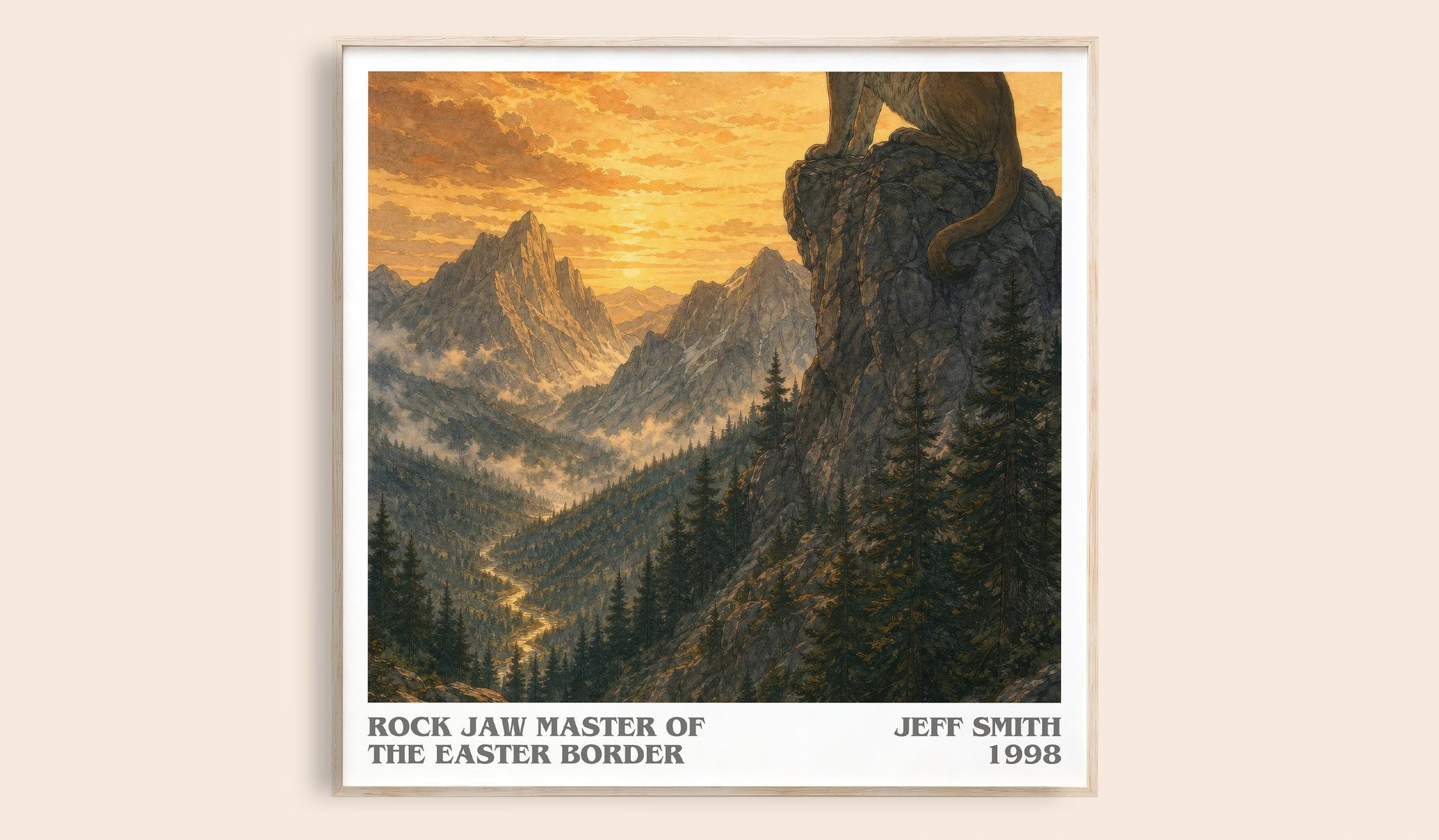 Rock Jaw Master of the Easter Border Literary Art Print by Jeff Smith