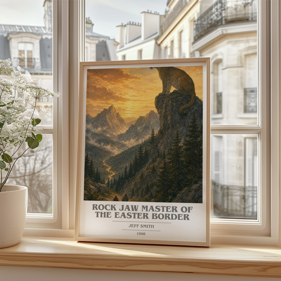 Rock Jaw Master of the Easter Border book cover poster colour and style options – Jeff Smith book art
