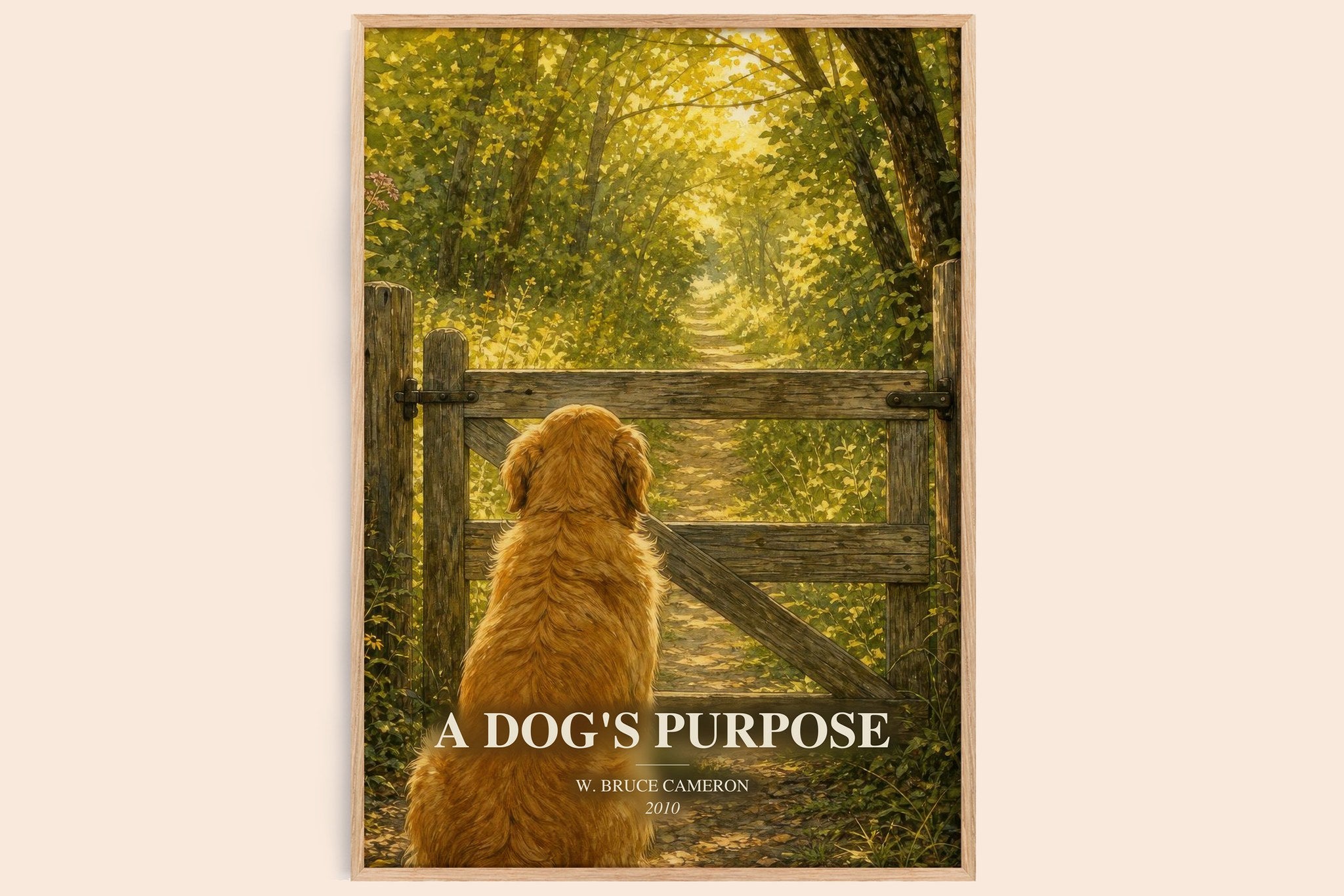A Dog's Purpose Book Watercolour Illustration by W. Bruce Cameron