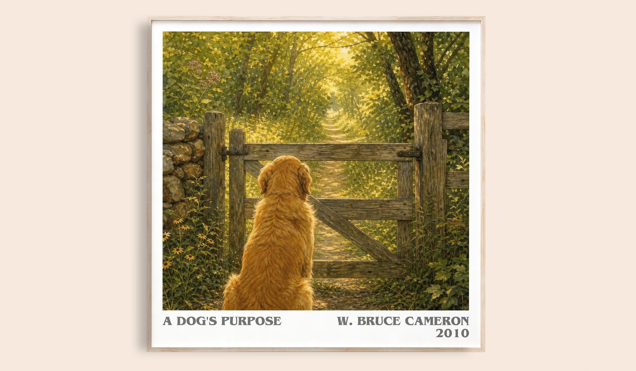 A Dog's Purpose Literary Art Print by W. Bruce Cameron