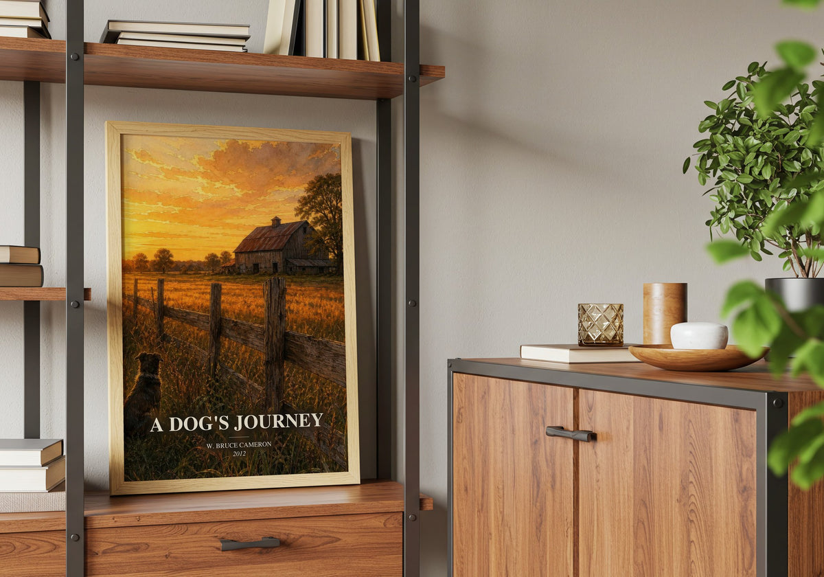 A dog's journey book watercolour illustration paper finish options – matte satin gloss