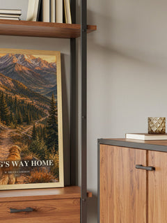 A Dog's Way Home book watercolour illustration paper finish options – matte satin gloss
