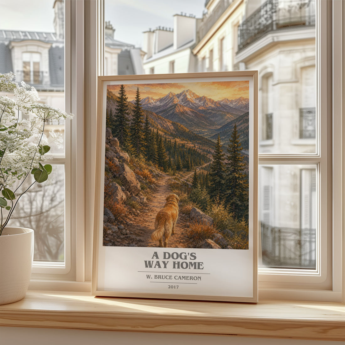 A Dog's Way Home book cover poster colour and style options – W. Bruce Cameron book art