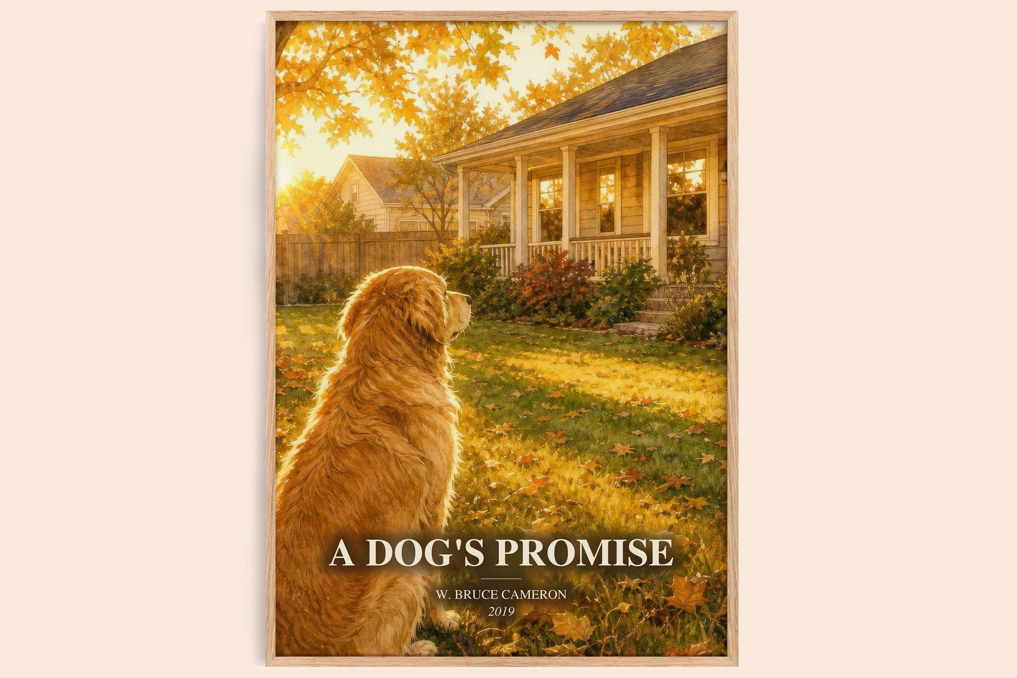 A Dog's Promise Book Watercolour Illustration by W. Bruce Cameron