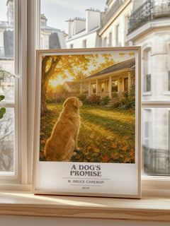 A Dog's Promise book cover poster colour and style options – W. Bruce Cameron book art