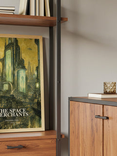 The Space Merchants book watercolour illustration paper finish options – matte satin gloss