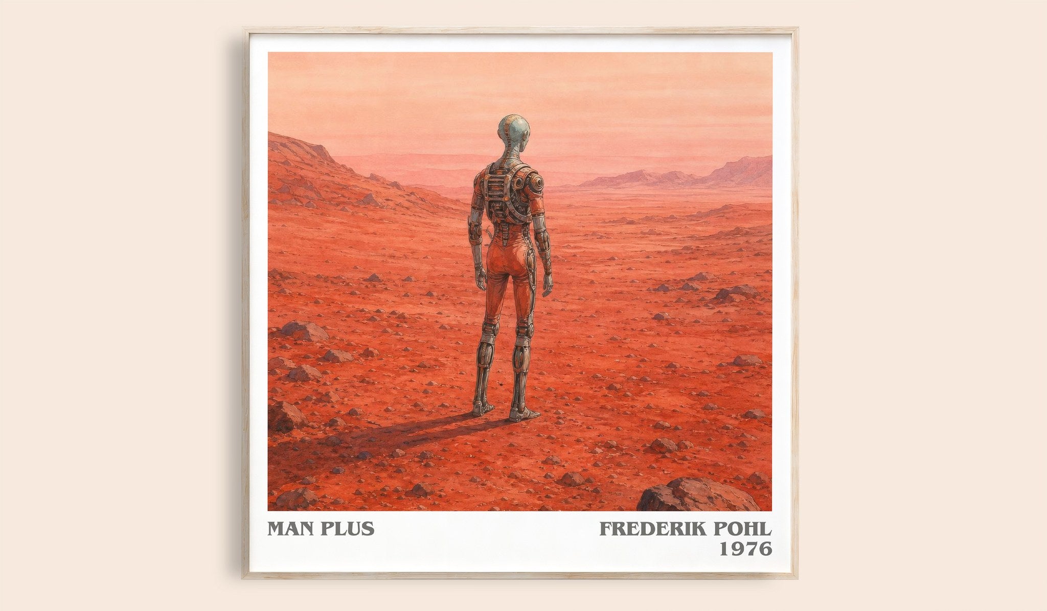 Man Plus Literary Art Print by Frederik Pohl