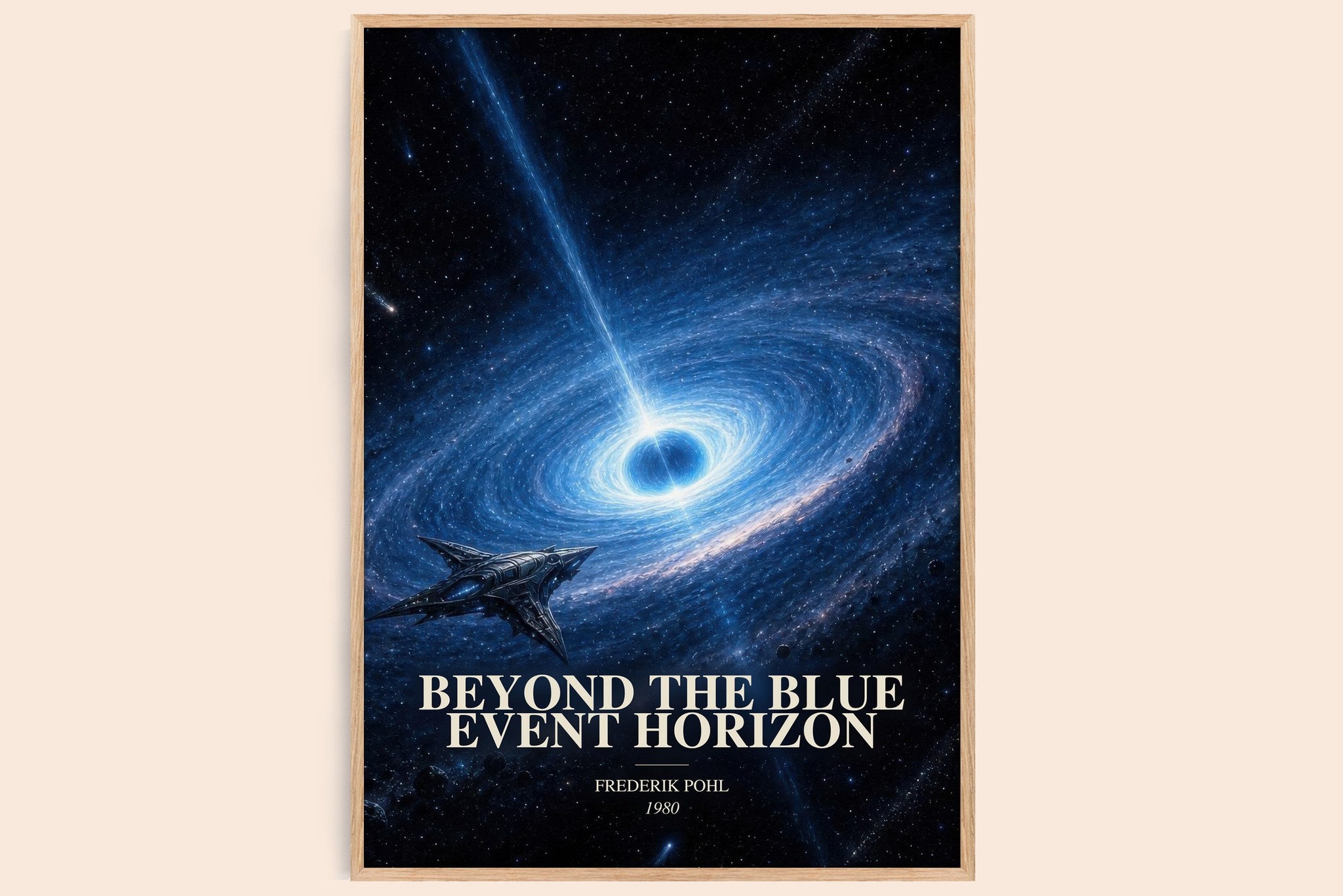 Beyond the Blue Event Horizon Book Watercolour Illustration by F. Pohl