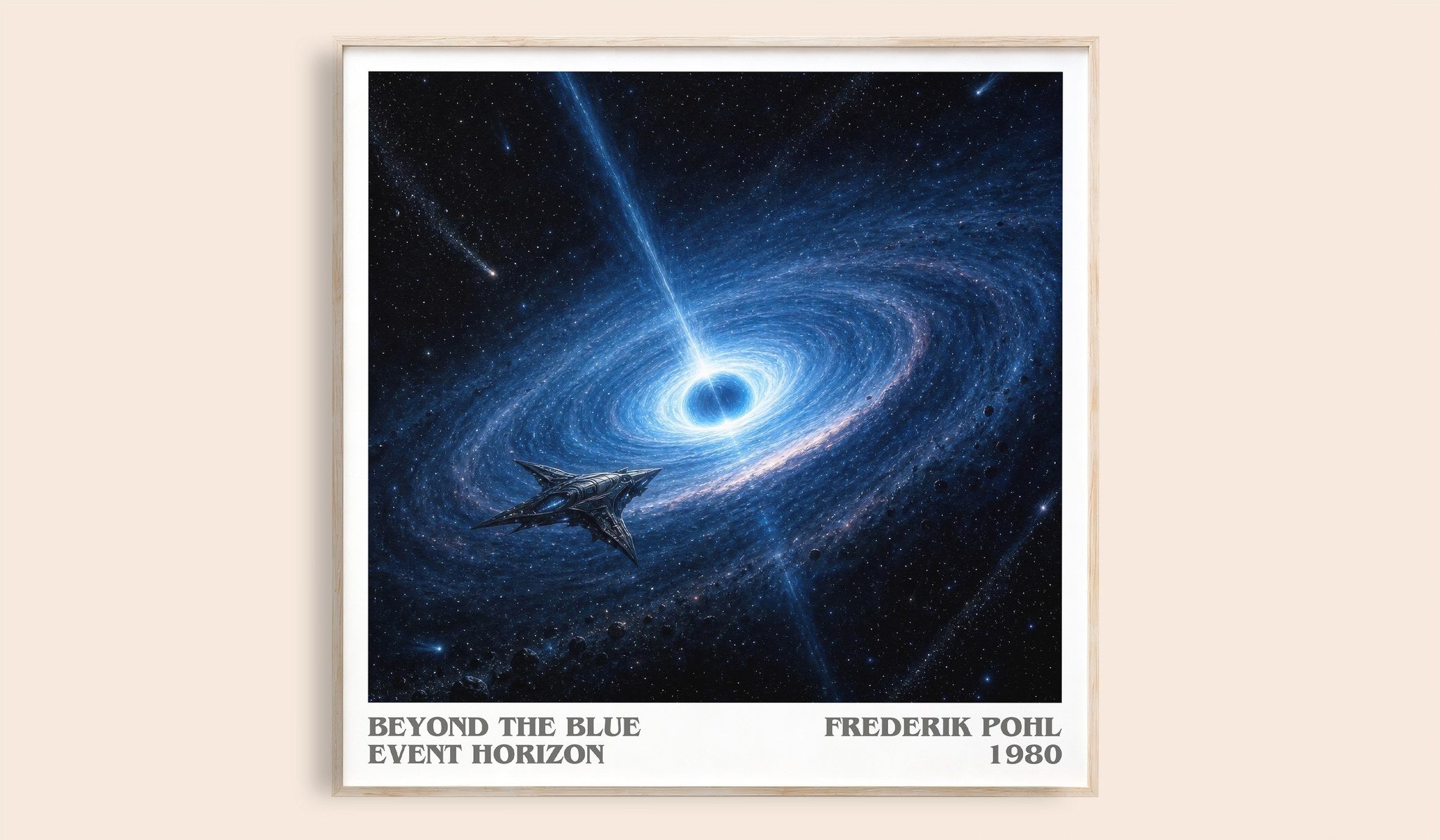Beyond the Blue Event Horizon Literary Art Print by Frederik Pohl