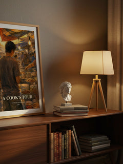 A Cook's Tour watercolour print on bookshelf – Anthony Bourdain fan gift
