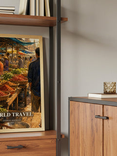 World Travel book watercolour illustration paper finish options – matte satin gloss