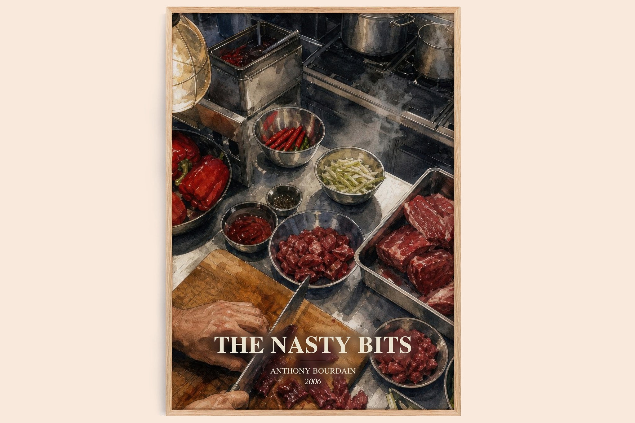 The Nasty Bits Book Watercolour Illustration by Anthony Bourdain
