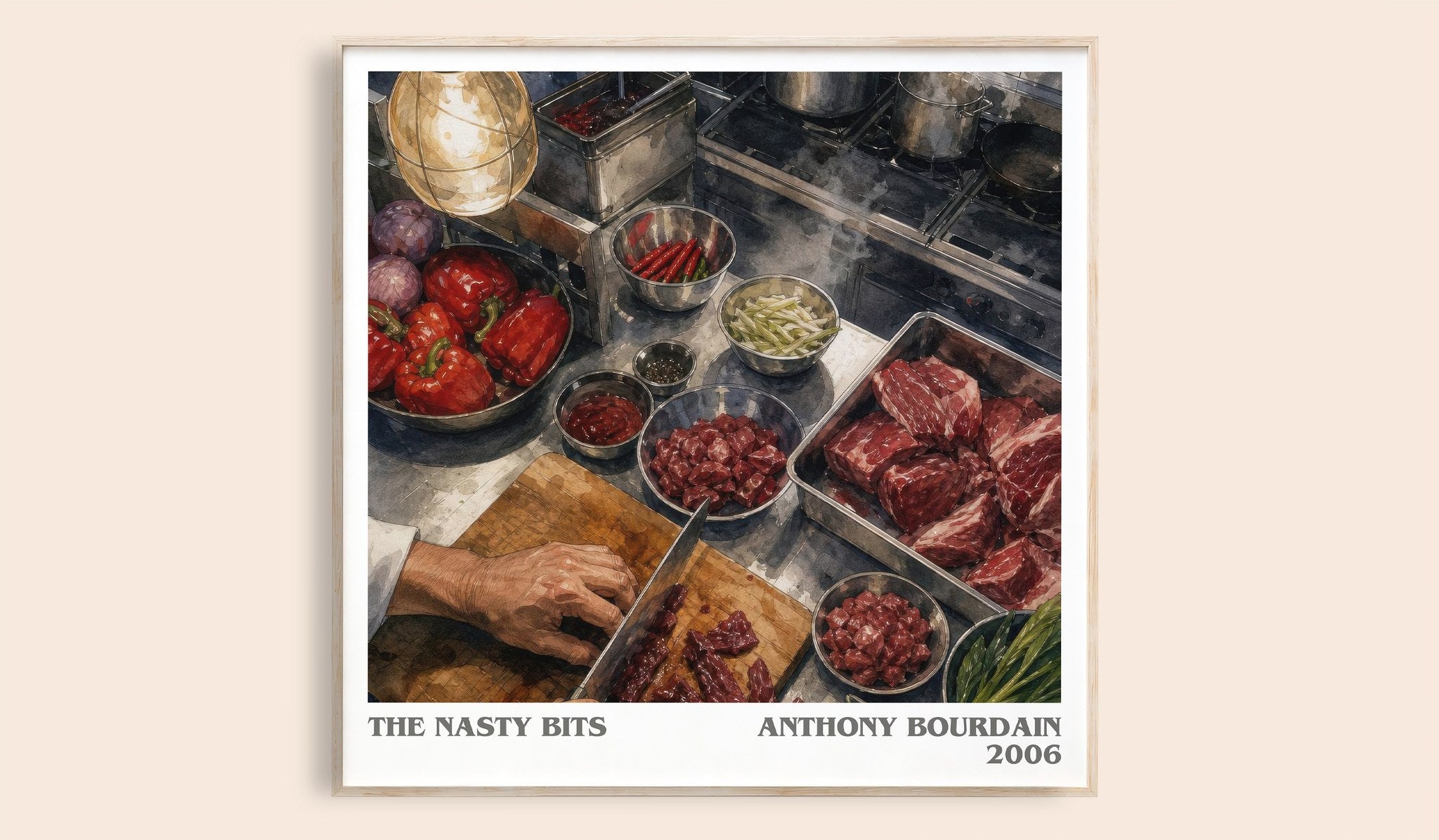 The Nasty Bits Literary Art Print by Anthony Bourdain