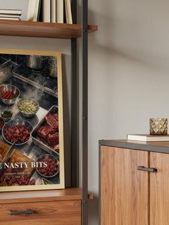 The Nasty Bits book watercolour illustration paper finish options – matte satin gloss
