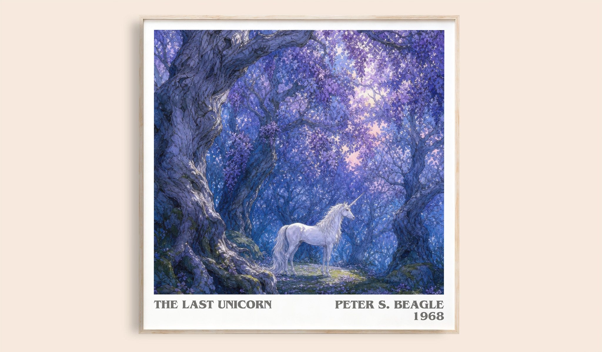 The Last Unicorn Literary Art Print by Peter S. Beagle