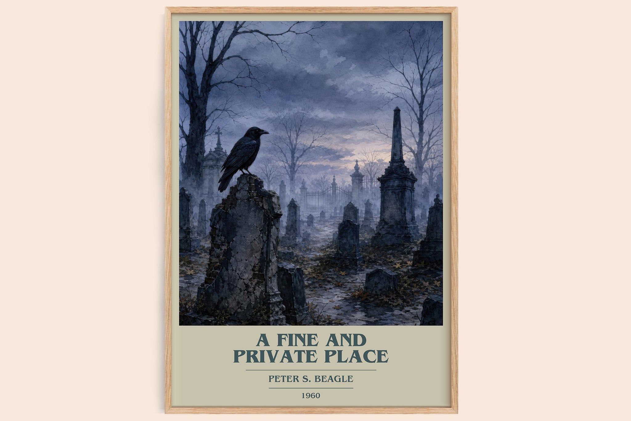 A Fine and Private Place Book Cover Poster by Peter S. Beagle