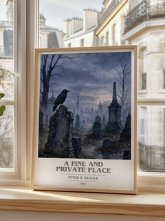 A Fine and Private Place book cover poster colour and style options – Peter S. Beagle book art
