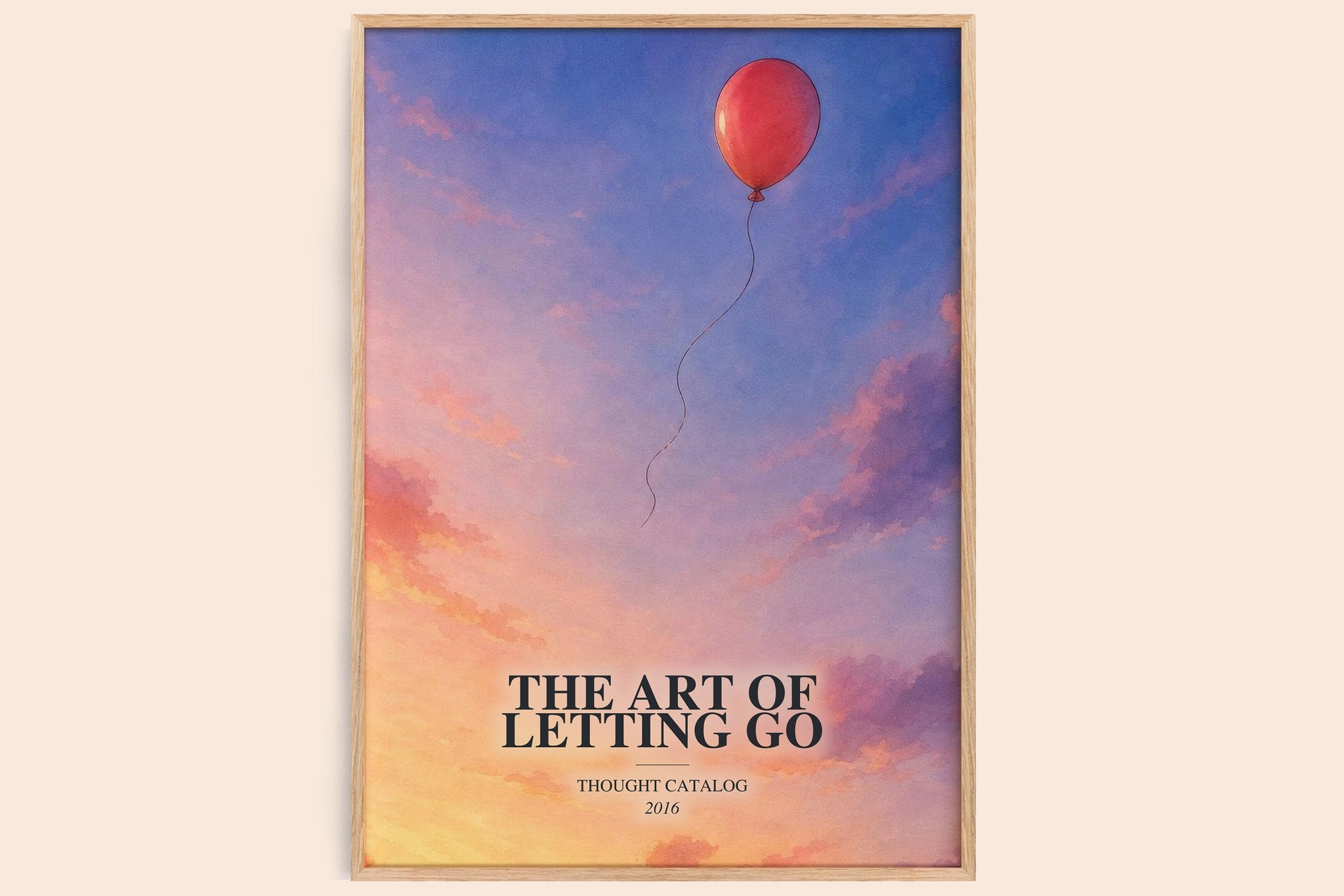 The Art of Letting Go Book Watercolour Illustration by Thought Catalog