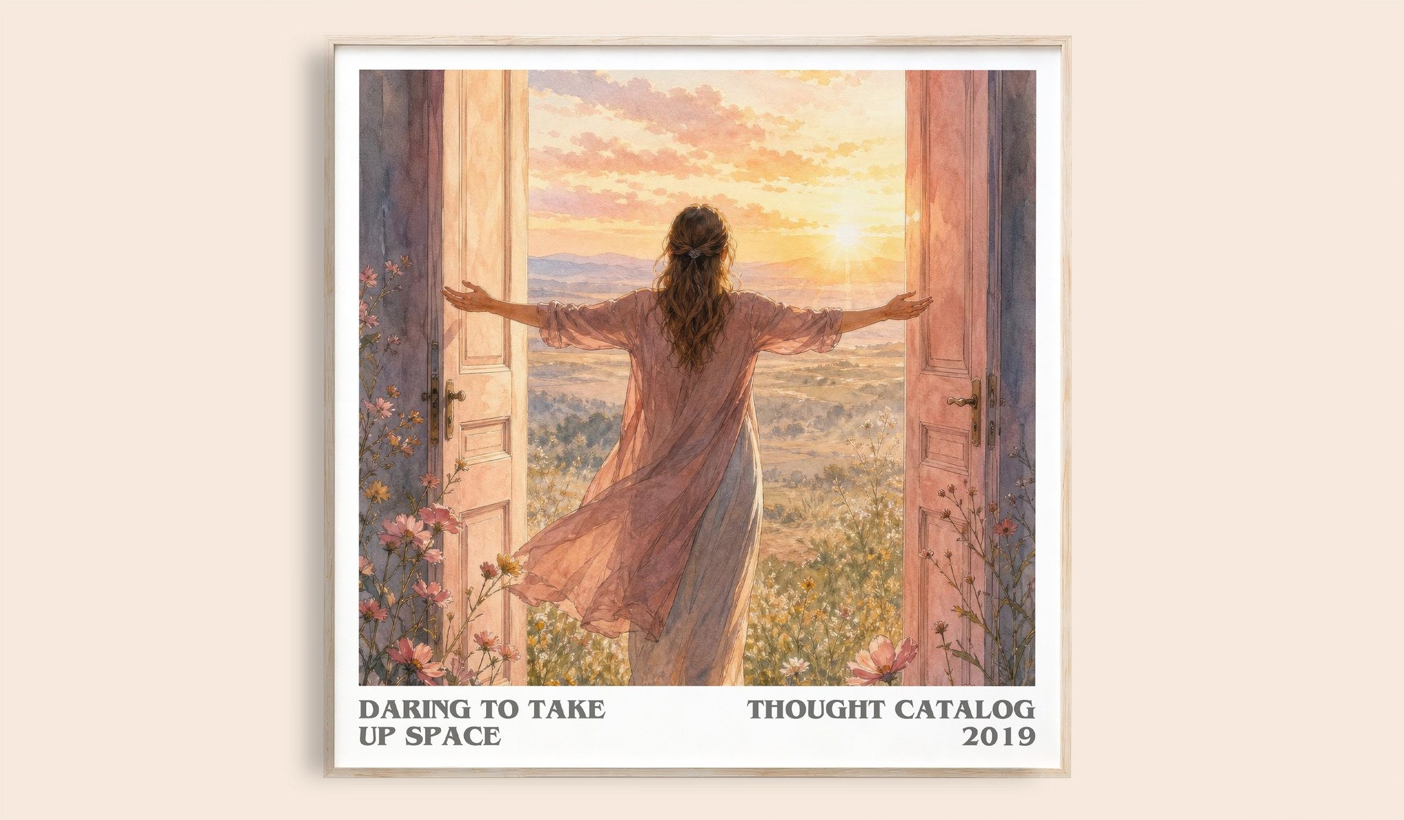 Daring To Take Up Space Literary Art Print by Thought Catalog