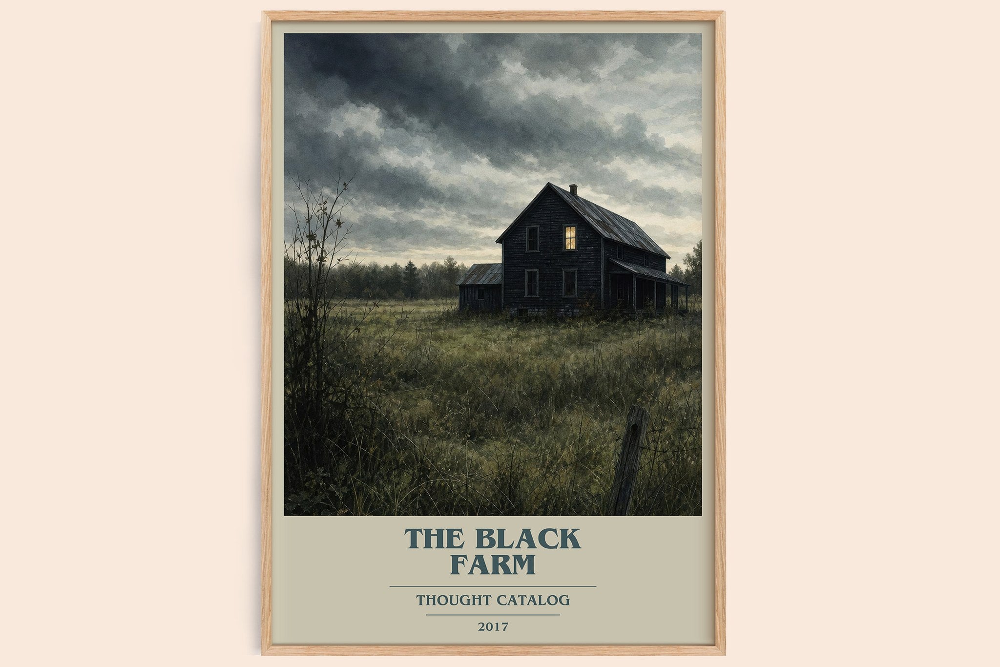 The Black Farm Book Cover Poster by Thought Catalog