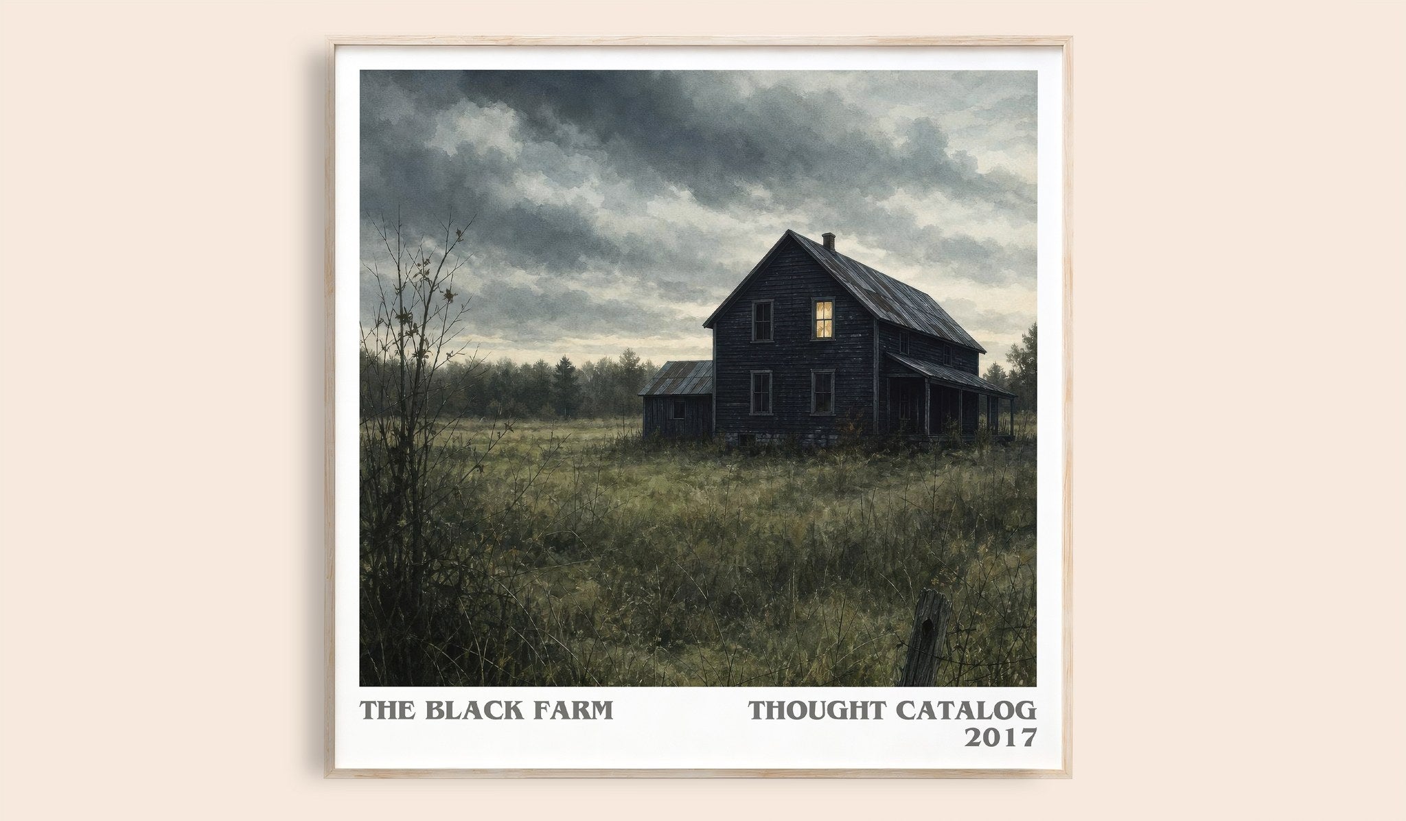 The Black Farm Literary Art Print by Thought Catalog