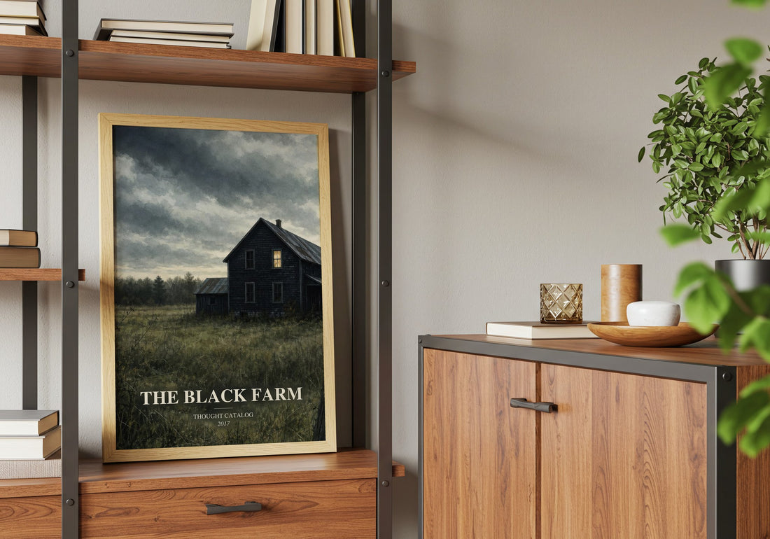 The Black Farm book watercolour illustration paper finish options – matte satin gloss