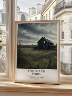 The Black Farm book cover poster colour and style options – Thought Catalog book art