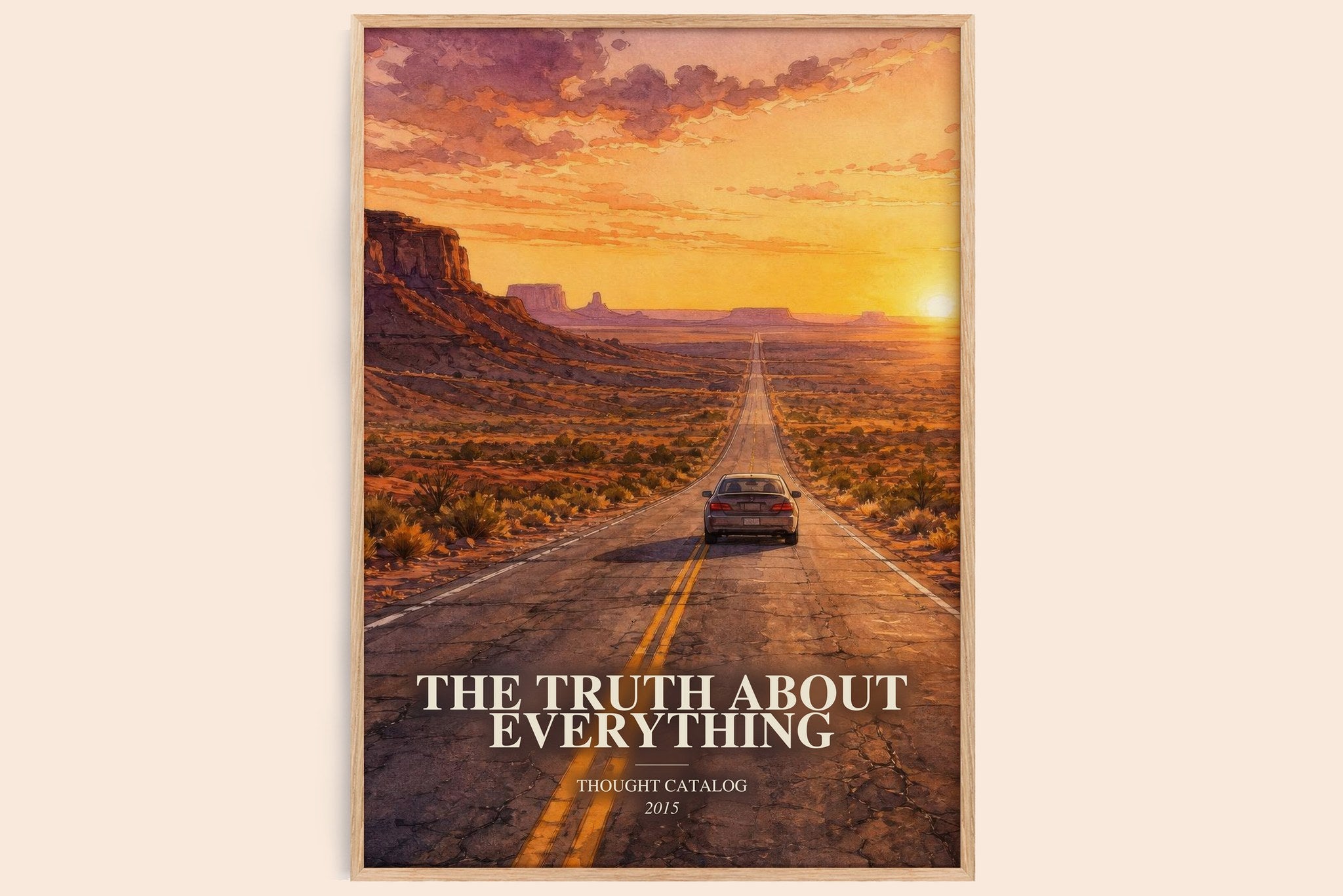 Truth About Everything Book Watercolour Illustration by T. Catalog