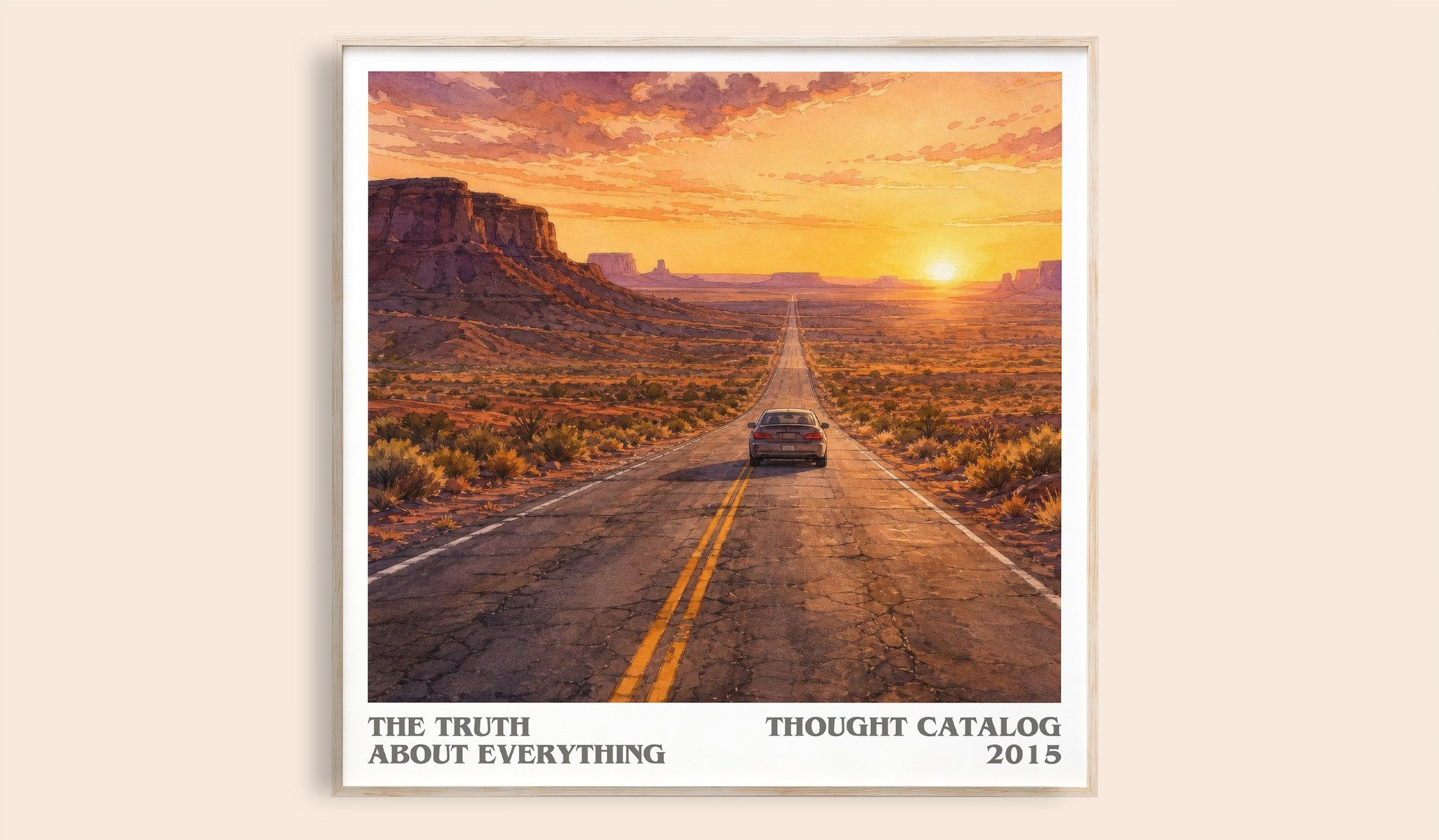 The Truth About Everything Literary Art Print by Thought Catalog