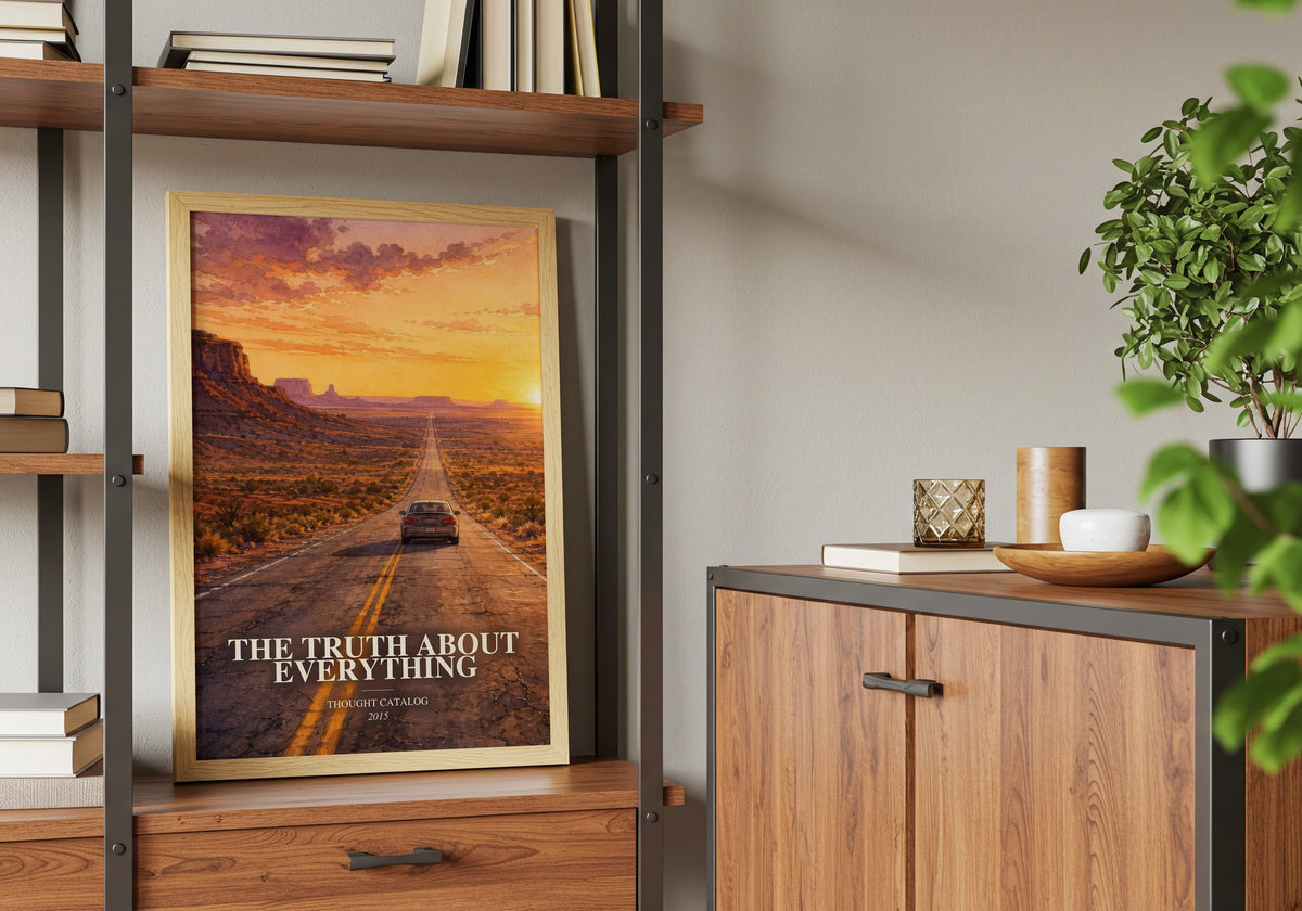 The Truth About Everything book watercolour illustration paper finish options – matte satin gloss