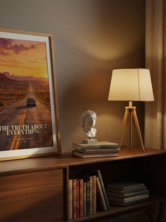 The Truth About Everything watercolour print on bookshelf – Thought Catalog fan gift