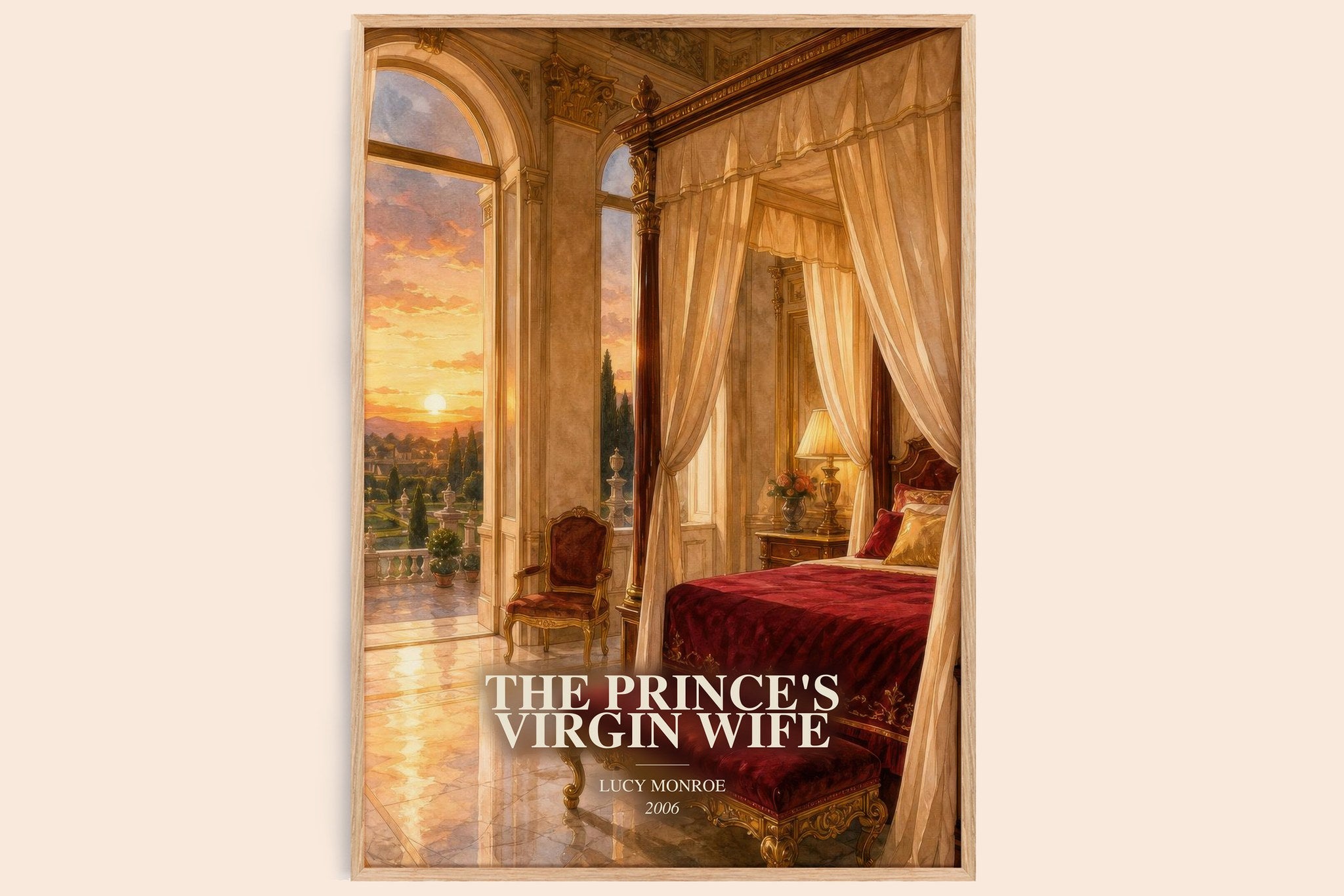 The Prince's Virgin Wife Book Watercolour Illustration by Lucy Monroe