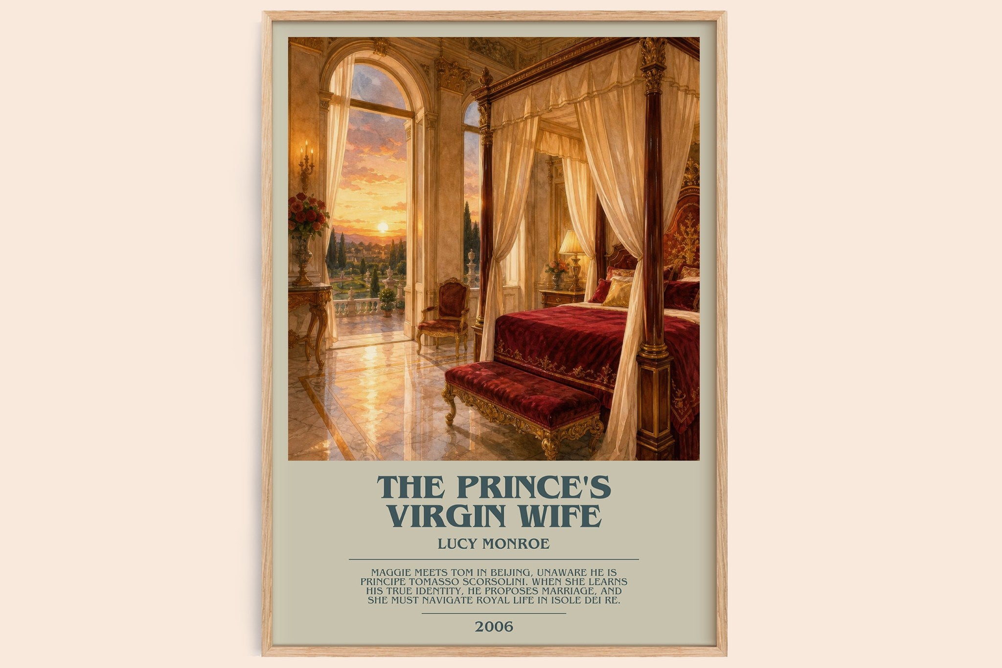 The Prince's Virgin Wife Bookish Wall Art by Lucy Monroe
