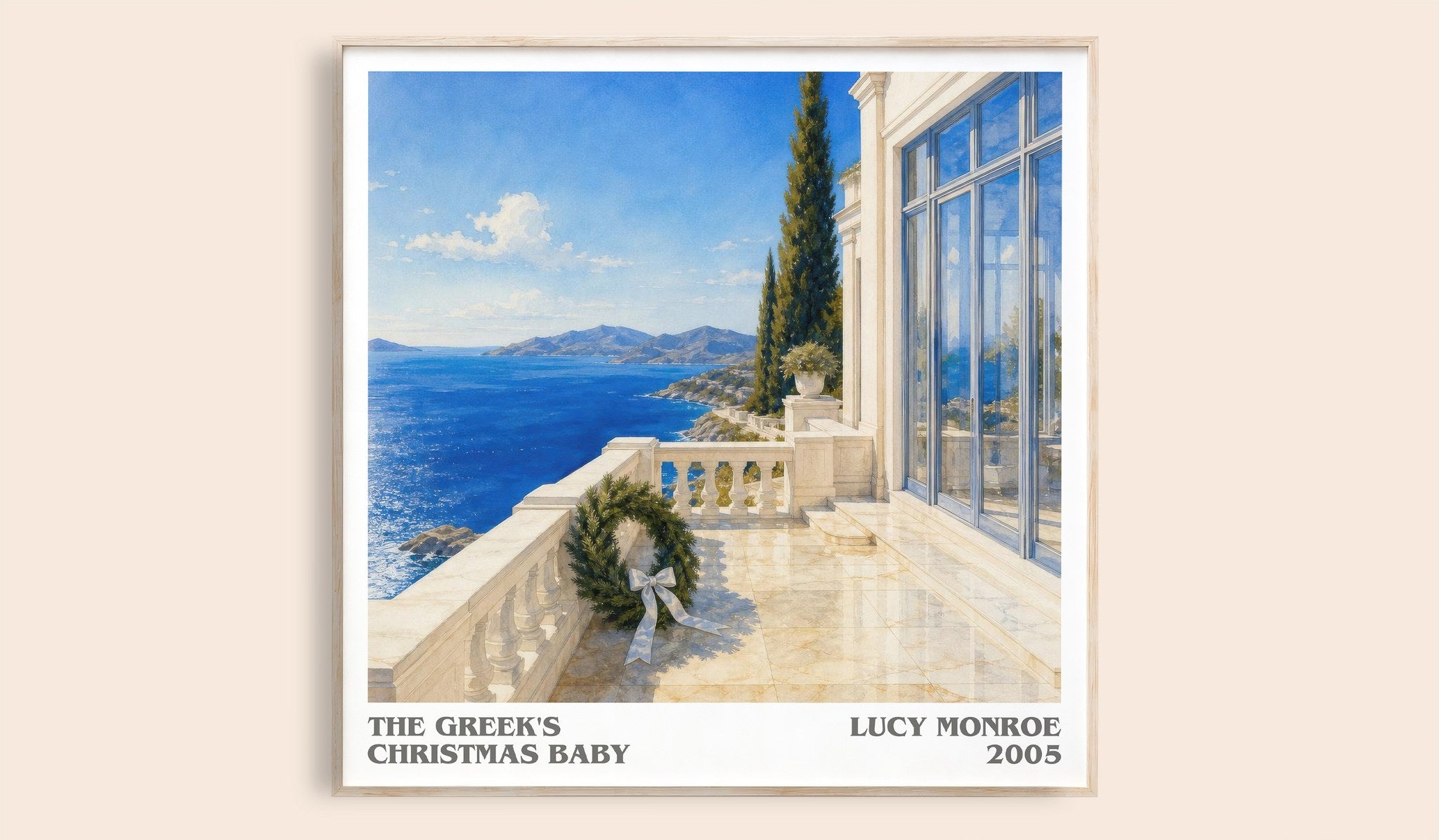 The Greek's Christmas Baby Literary Art Print by Lucy Monroe