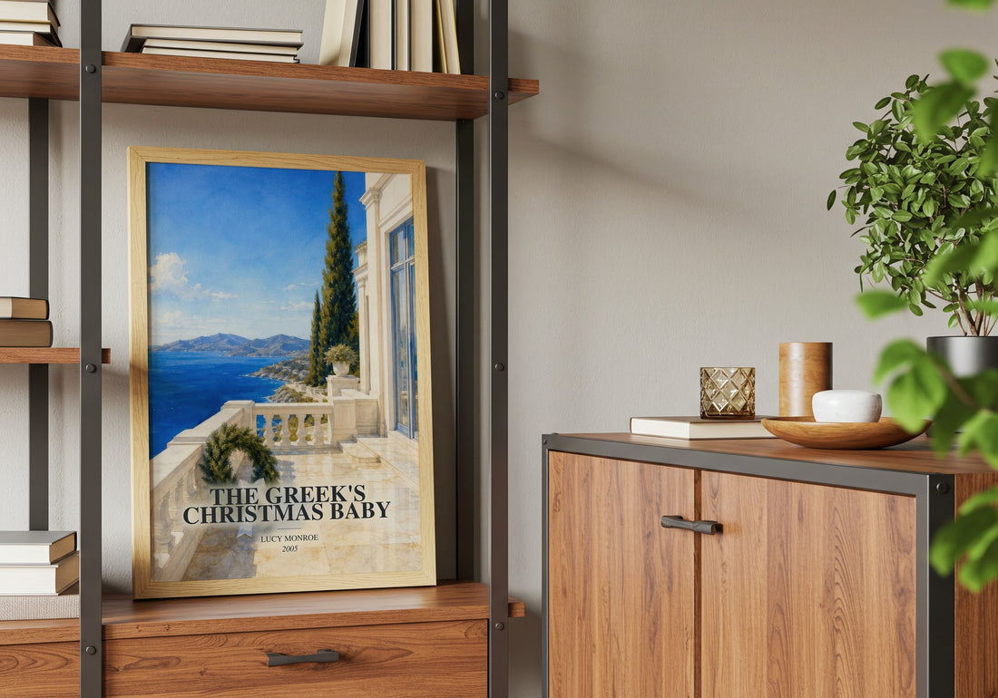 The Greek's Christmas Baby book watercolour illustration paper finish options – matte satin gloss