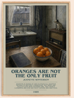 Oranges Are Not the Only Fruit Bookish Wall Art by Jeanette Winterson – image 1