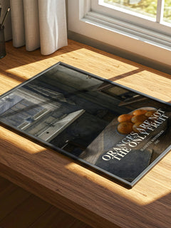 Oranges Are Not the Only Fruit watercolour book poster framed on wall – literary fiction wall art