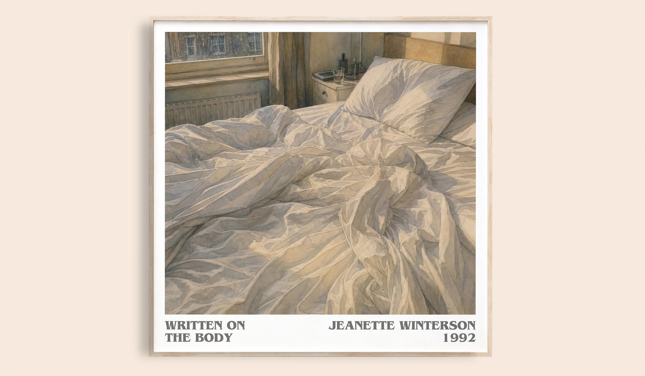 Written on the Body Literary Art Print by Jeanette Winterson