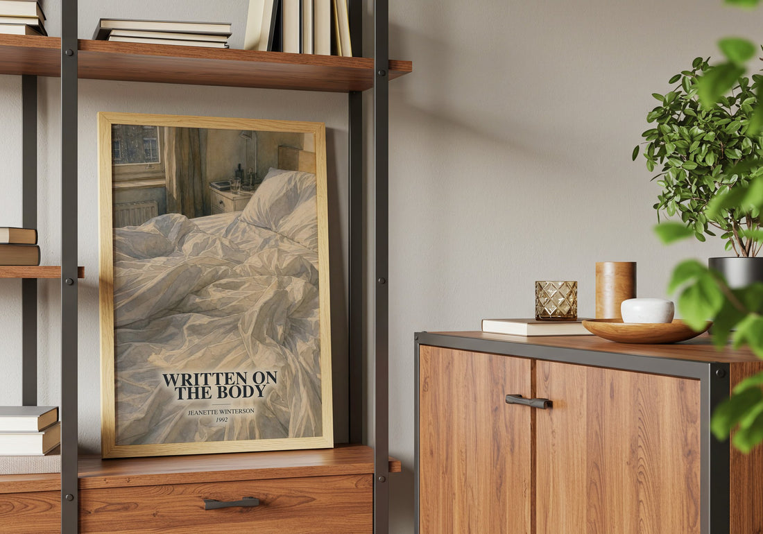 Written on the Body book watercolour illustration paper finish options – matte satin gloss