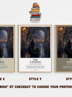 The passion bookish print in frame leaning in hallway – literary fiction wall art