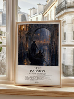 The passion bookish poster colour and style options – Jeanette Winterson book art